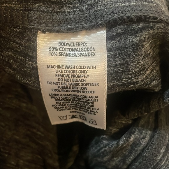 CALVIN KLEIN Womens Grey Cropped Capri Leggings Cut Outs Size Medium - Picture 9 of 9